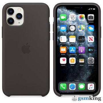 Apple Silicone Case iPhone 11 Pro Max Black (Чёрный)
