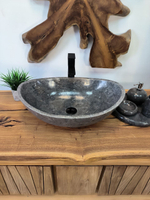 Раковина из мрамора Oval Grey OM-65715  (55*38*19) из натурального камня