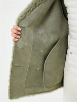Куртка из меха шуба тедди чебурашка, SilverFox (арт. S1136rm012bz)