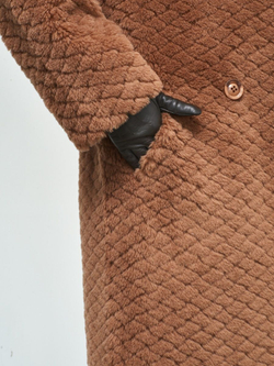 Шуба женская чебурашка тедди эко