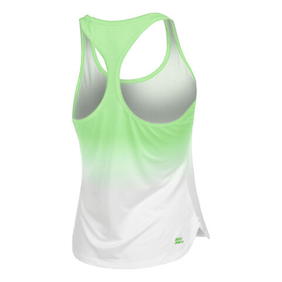 Женская теннисная майка BIDI BADU Crew Gradiant Tank Top Women - Neon Green, White