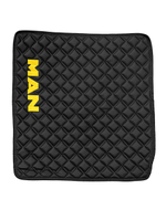 Ковры MAN TGX (автомат, механика) (экокожа, черный, черный кант, желтая вышивка)