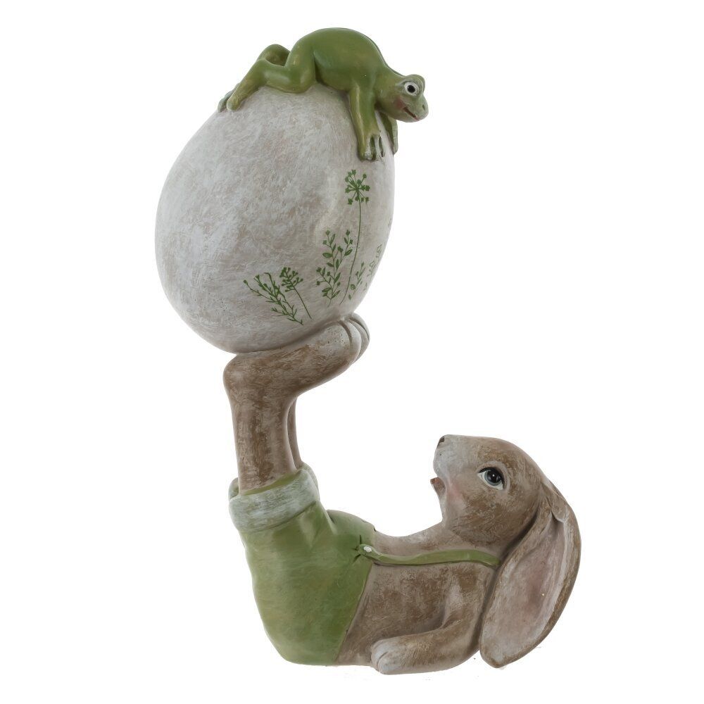 GAEM Фигурка декоративная "Заяц с яйцом", L12,5 W7 H19 см