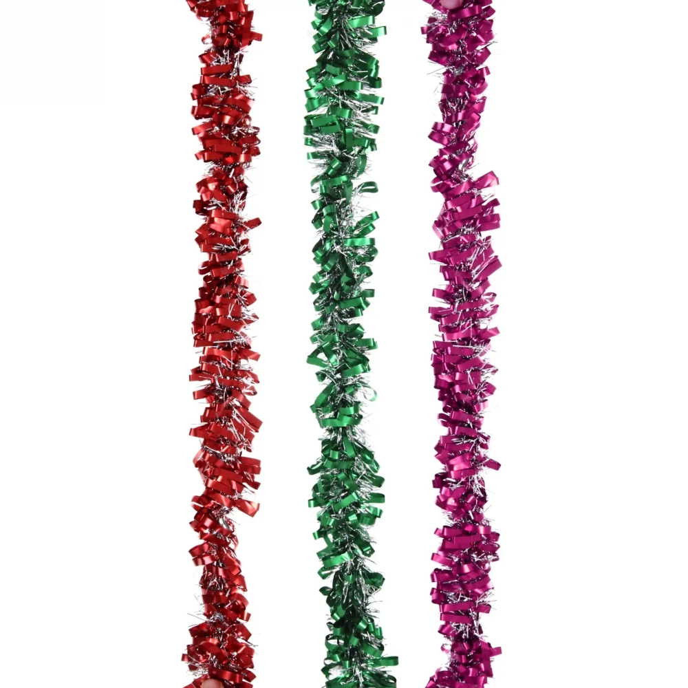 Мишура 2м 9см «Пушистое кружево», микс