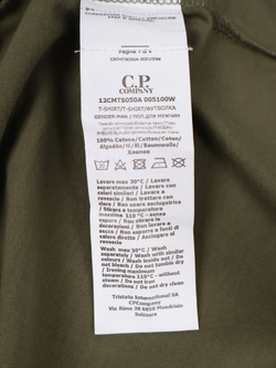 Футболка C.P. Company 30/1 Jersey Vertical Logo Ivy Green