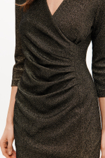 51695 Платье женское (золотисто-черный)