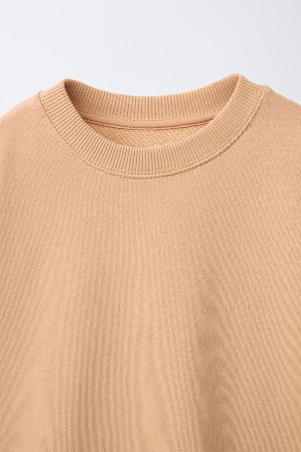 ZARA ОДНОТОННАЯ ТОЛСТОВКА С ВЫШИТОЙ НАДПИСЬЮ, ОРАНЖЕВЫЙ