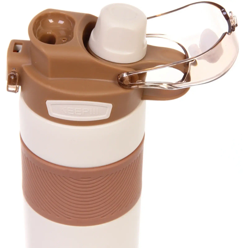 Термос 600мл «Фитнесс», цвет молочный