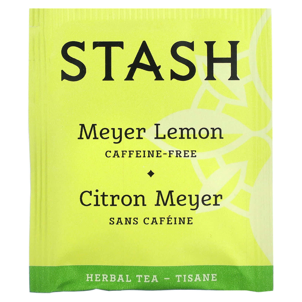Stash Tea, Herbal Tea, лимон Мейера, без кофеина, 20 чайных пакетиков, 38 г (1,3 унции)