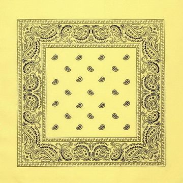 Бандана жёлтая с чёрными капельками (019)