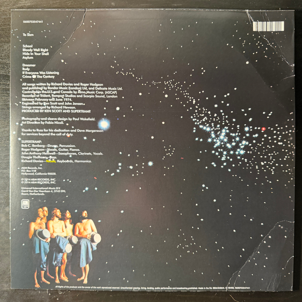 Supertramp ‎– Crime Of The Century (Европа 2022г.) Т