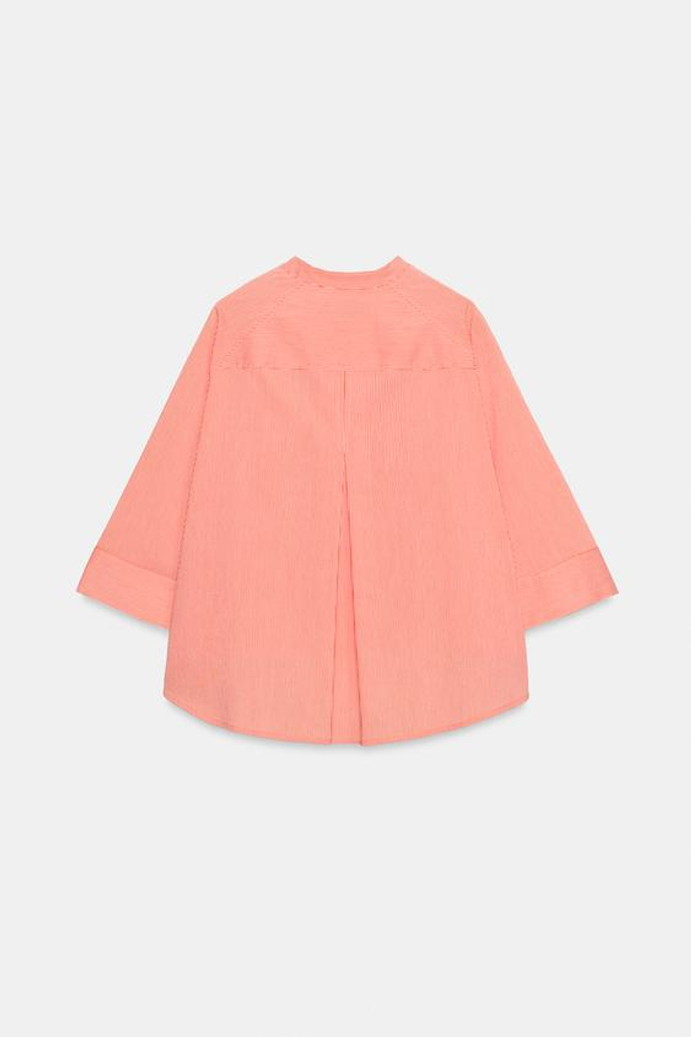 ZARA АСИММЕТРИЧНАЯ РУБАШКА — ZW COLLECTION, МАНДАРИНОВЫЙ