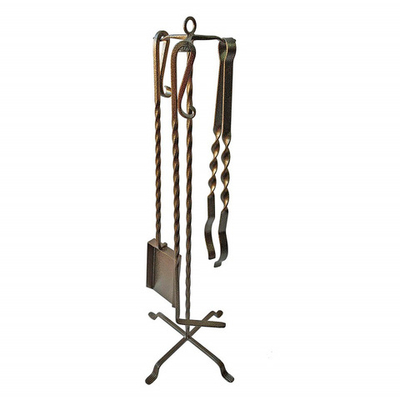 Набор для камина на стойке 3 предмета большой
