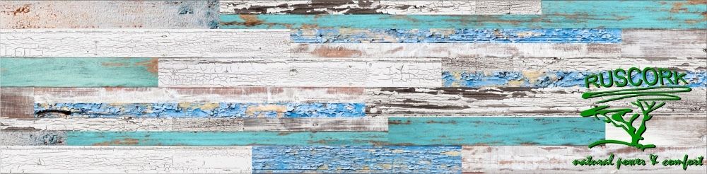 Пробковый замковый пол RusCork Country FL Aquamarine