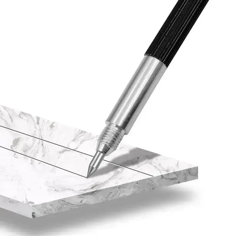 Чертилка, Скрайбер Двусторонняя Для Разметки По Металлу Стеклу С Победитовым Наконечником