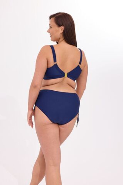 Пляжный бюстгальтер со шнуровкой (Размер: 90E) (Цвет: темно-синий)