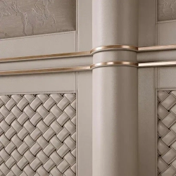 Молдинг декоративный для стен, самоклеящийся, гибкий, золото 5м/для мебели/для дверей