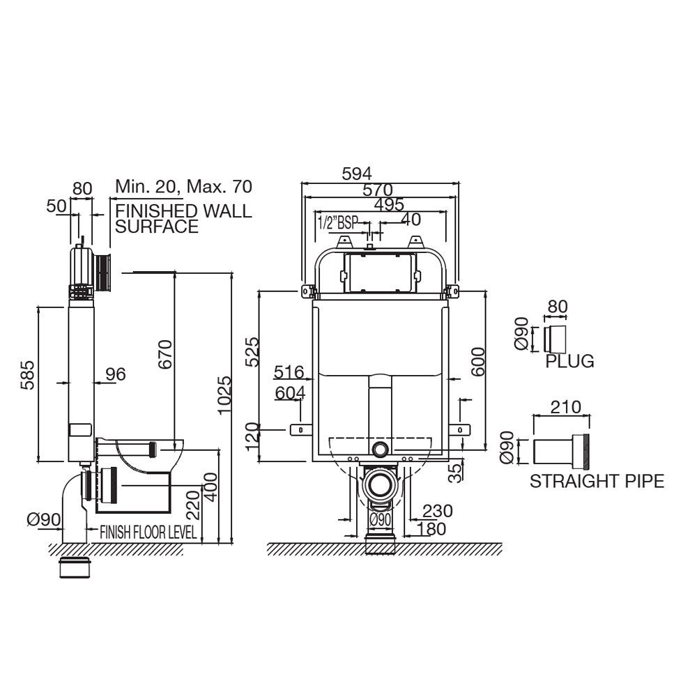 Бачок для унитаза APC-WHT-5012500WS