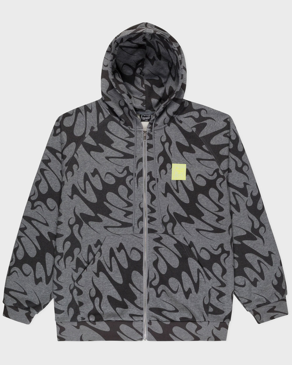 Худи RIPNDIP X LAKAI Flame Zipper Grey