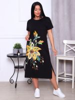Лили - платье-футболка черный Iv-capriz (Акция)