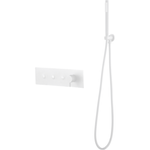 Встраиваемый смеситель для душа и ванны Boheme Fusion 130-SYS-MW с ручным душем, Mat White