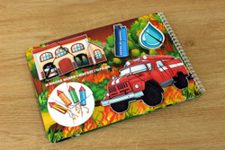 Пазлы на липучках "Осторожней будь с огнем утром, вечером и днем!"