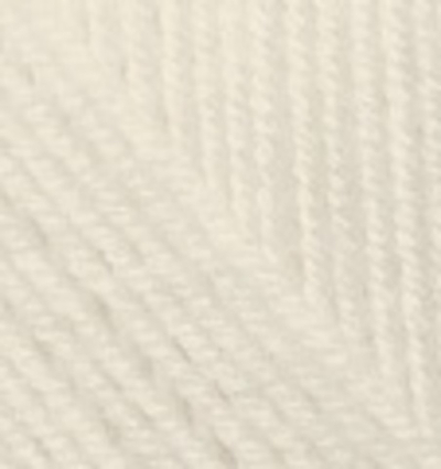 ALIZE "SUPERLANA MIDI", 25% Шерсть, 75% Акрил, 100 гр, 170 м, 01 кремовый