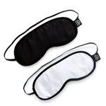Набор из двух масок на глаза Soft Blindfold Twin Pack (Цвет: черный с серым)