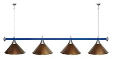 Лампа STARTBILLIARDS 4 пл. (плафоны золотые,штанга золотая,фурнитура золото)