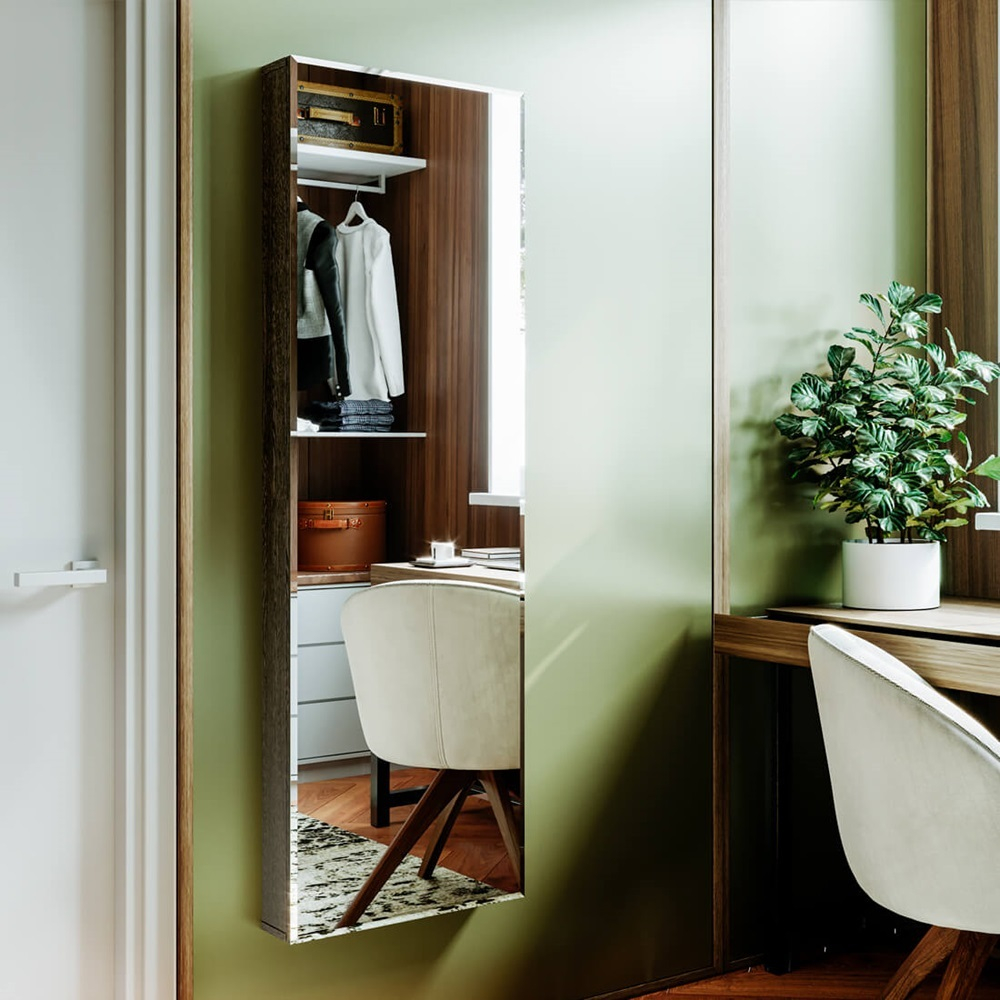 Гладильная доска Смарт с зеркалом, венге