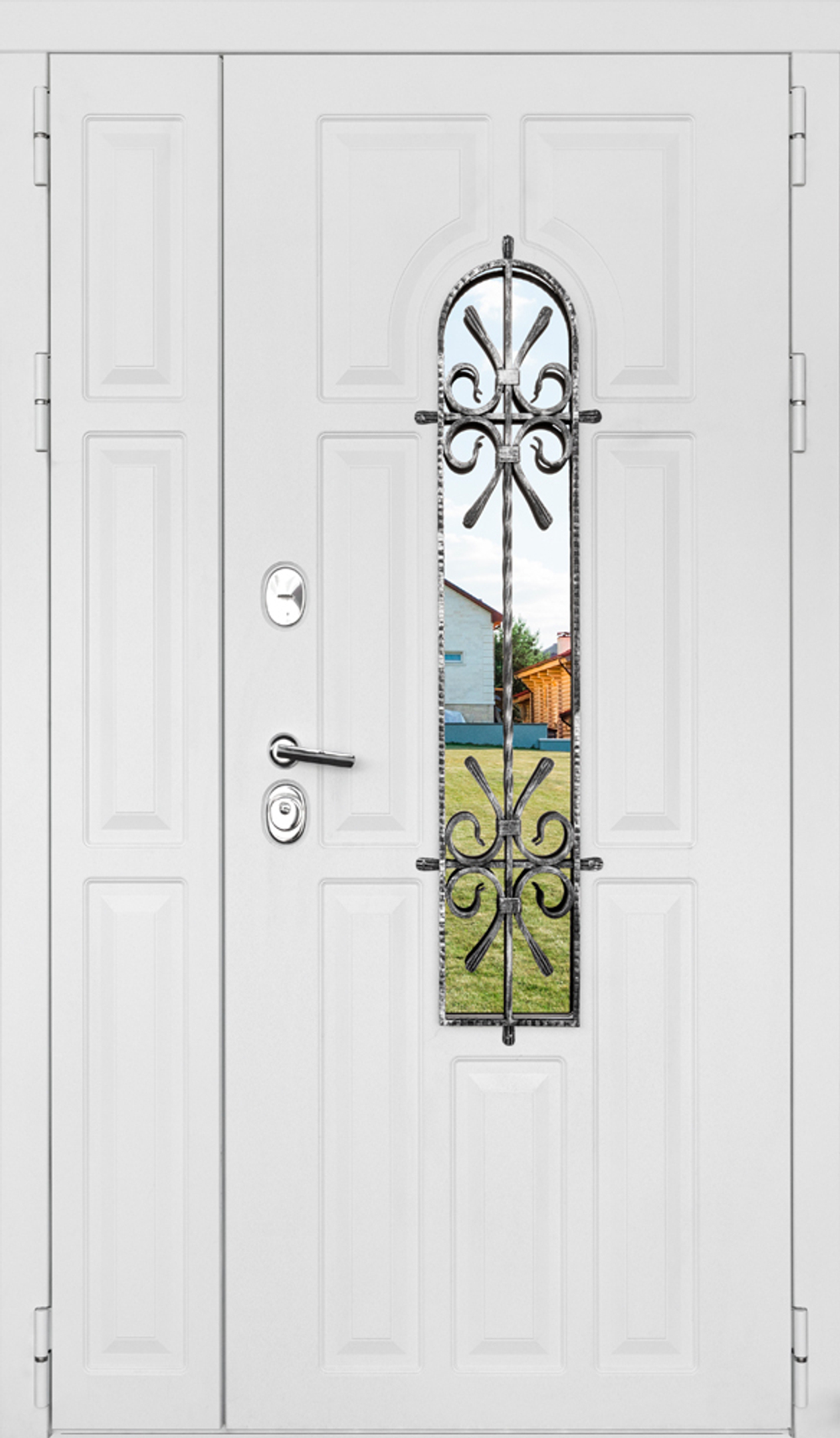 Входная дверь Лион 2-ст Белый