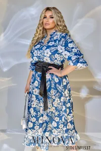 Платье 1537-синий Minova