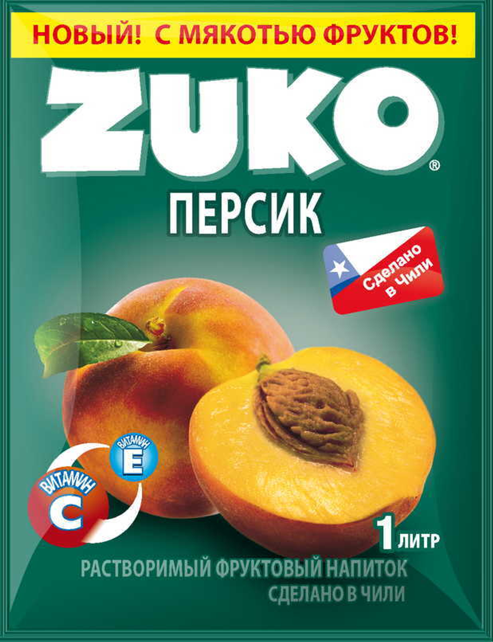 Растворимый напиток ЗУКО Персик  20г*12шт*8 блоков.