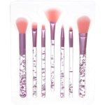 Кисти для макияжа 7шт «ДИ МАРКО», розовые блестки, 16*20см/19,5см