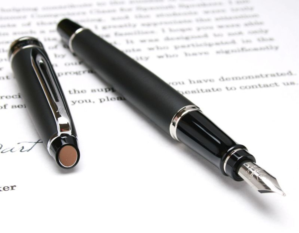 Перьевая ручка Waterman Expert 3, цвет: Matte Black CT, перо: F/M