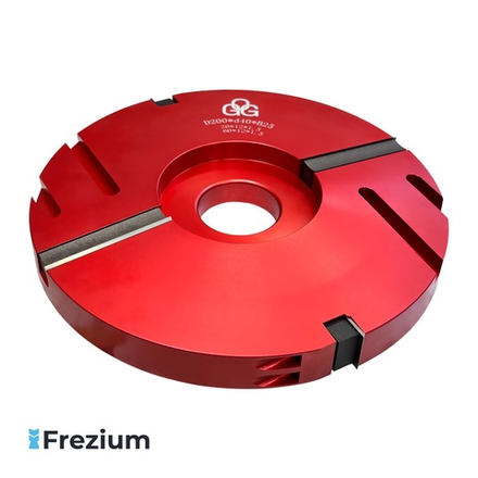 Филёночная насадная фреза алюминиевая со сменными пластинами "O.G.Germany" 200x40x25 Z2+2; SO739268