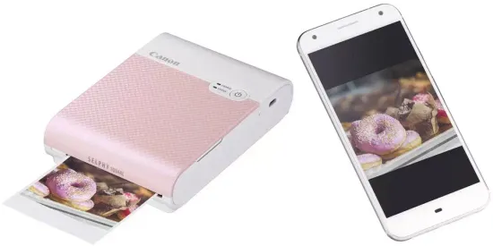 Принтер сублимационный Canon Selphy SQUARE QX10, цветн, меньше A6, розовый