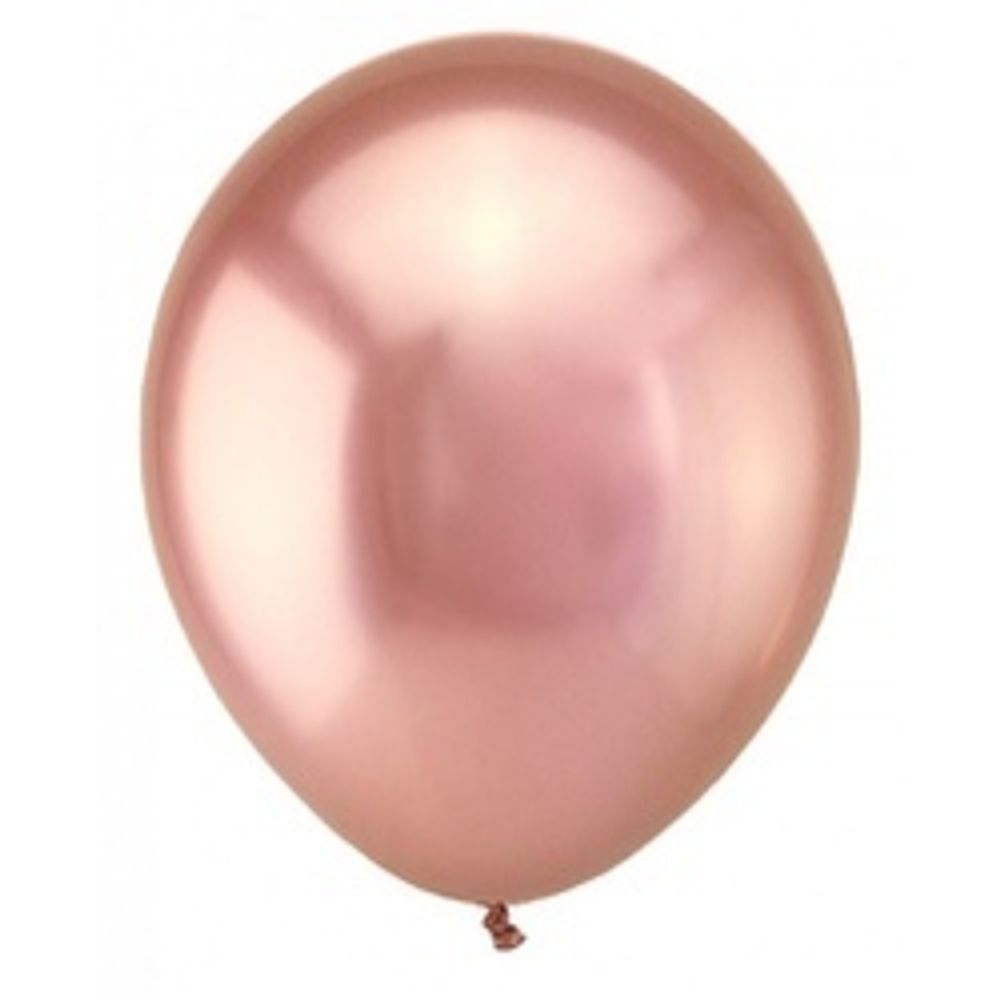 Шар (12"/30 см) Розовое золото, Зеркальный 50 шт.