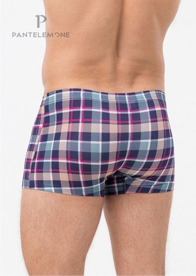 Трусы мужские боксеры Pantelemone PMH-1484, клетка разноцветная