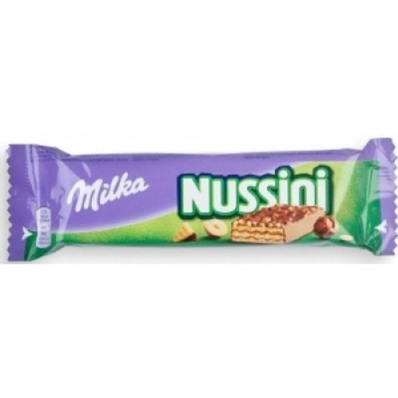 Вафельный батончик Nussini Милка с фундуком 31,5г (35шт)
