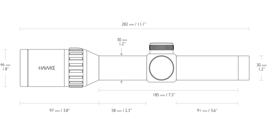 Оптический прицел Hawke Endurance 30 WA 1-4×24 L4A Dot (16300)