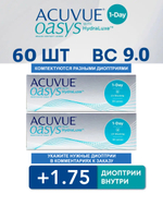 Однодневные контактные линзы Acuvue Oasys 1-Day (комплект 60 линз)