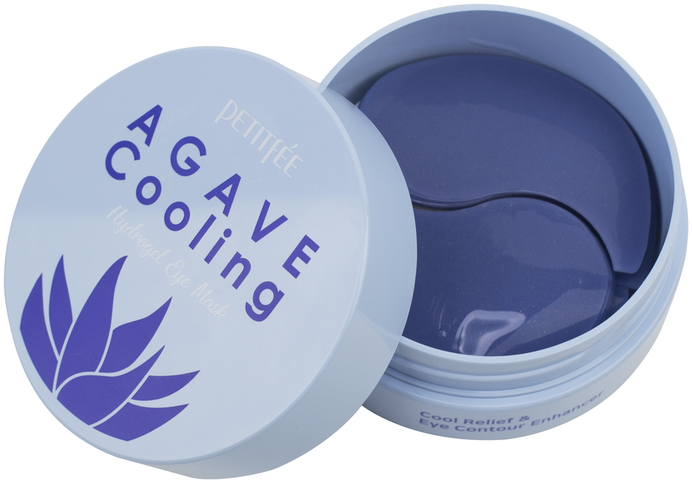 Petitfee охлаждающие гидрогелевые патчи с экстрактом агавы Agave cooling hydrogel eye mask, 60 шт.