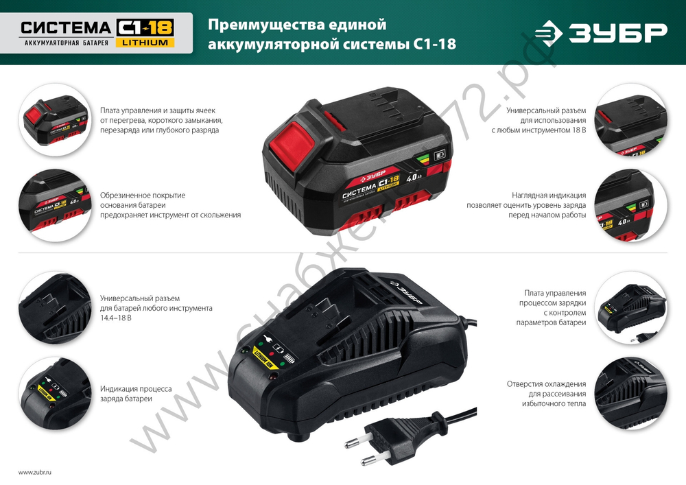 ЗУБР 10 л, 1 АКБ 4 А·ч, аккумуляторный опрыскиватель (ОПЛ-10-41)