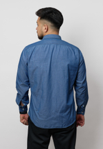 Рубашка мужская DENIM LIGHT BLUE