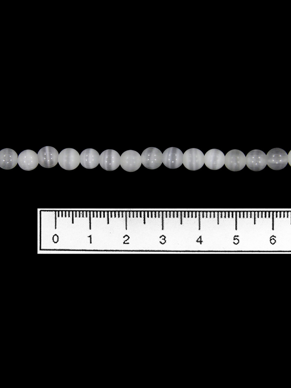 Бусы из кошачьего глаза kgbu001-bel6