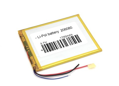 Аккумулятор Li-Pol (батарея) 2*60*80мм 3pin 3.7V/1700mAh