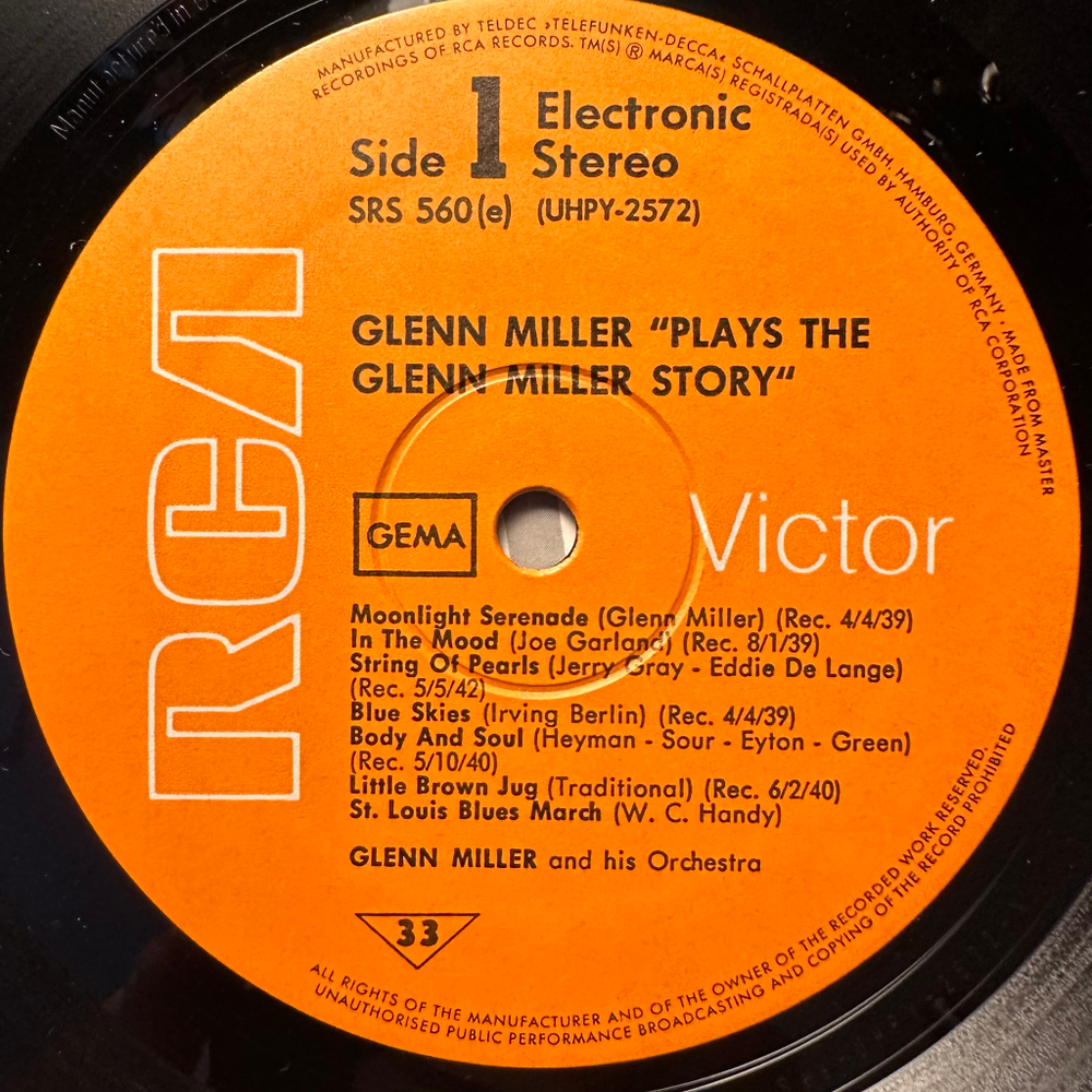 Glenn Miller And His Orchestra - Glenn Miller Story (Германия 1975г.)