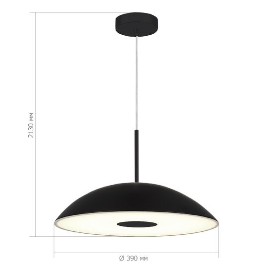 SL6128.403.01 Светильник подвесной ST-Luce Черный/Черный LED 1*24W 3000K LID