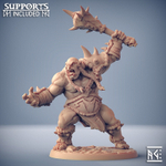 Орк Полуорк Воин Паладин Варвар Файтер Рыцарь миниатюра для dnd, днд, pathfinder, фентези, Настольная игра, НРИ, Варгейм, РПГ